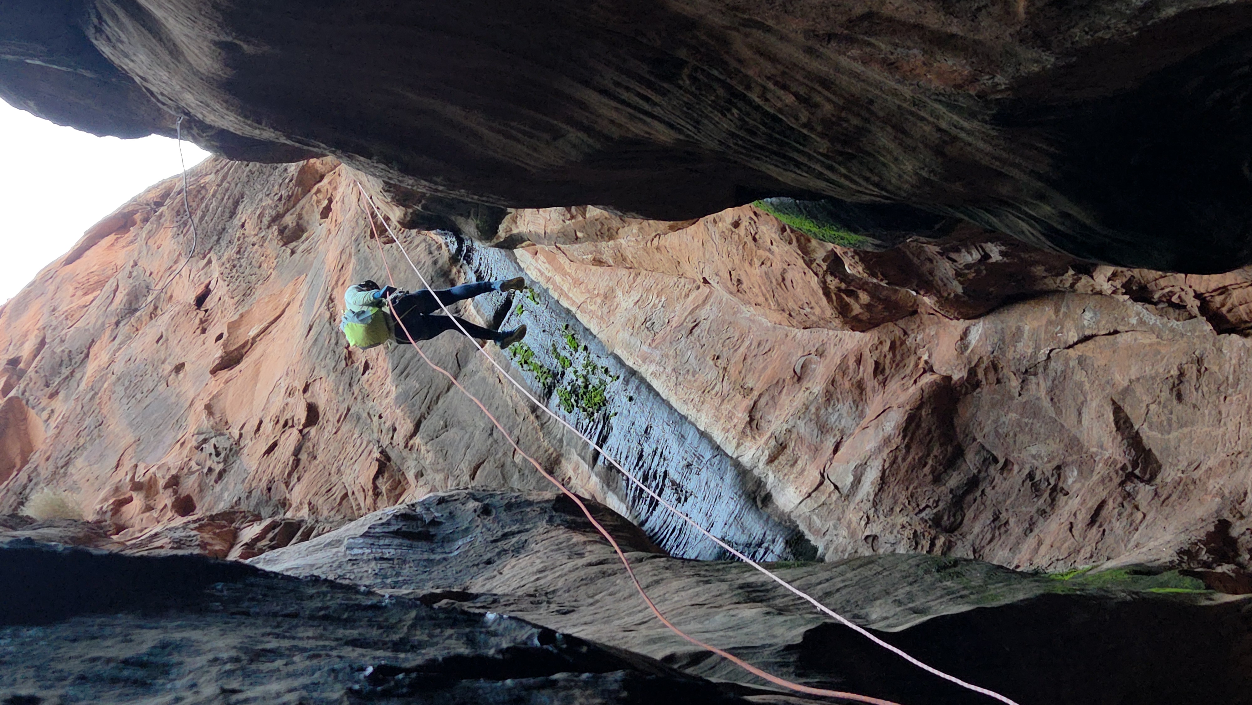 58 year old woman repelling